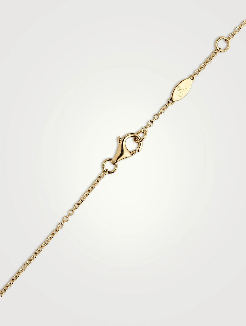 Cascade 18K Gold 16-Stone Necklace With Diamonds