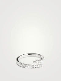 Identity 18K White Gold Right Hand Ring With Diamonds