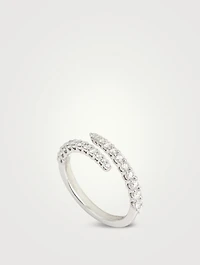 Identity 18K White Gold Right Hand Ring With Diamonds