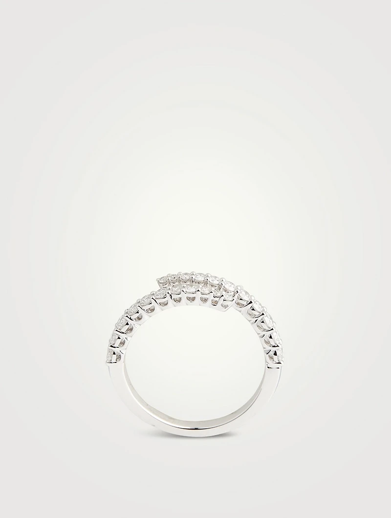 Identity 18K White Gold Right Hand Ring With Diamonds