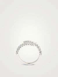 Identity 18K White Gold Right Hand Ring With Diamonds