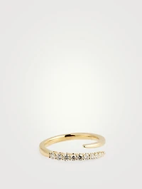 Identity 18K Gold Right Hand Ring With Diamonds