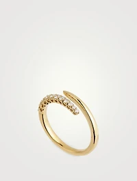 Identity 18K Gold Right Hand Ring With Diamonds