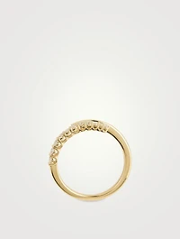 Identity 18K Gold Right Hand Ring With Diamonds