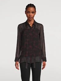 Mulberry Silk Shirt Abraham Floral Print