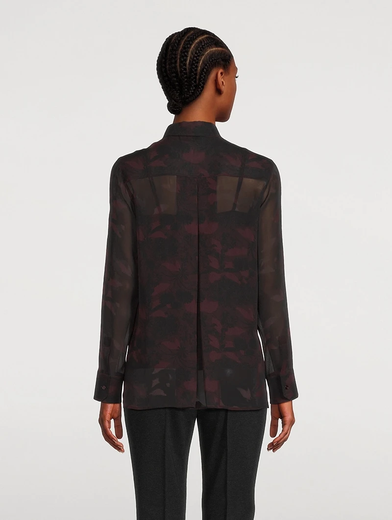 Mulberry Silk Shirt Abraham Floral Print