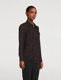 Mulberry Silk Shirt Abraham Floral Print