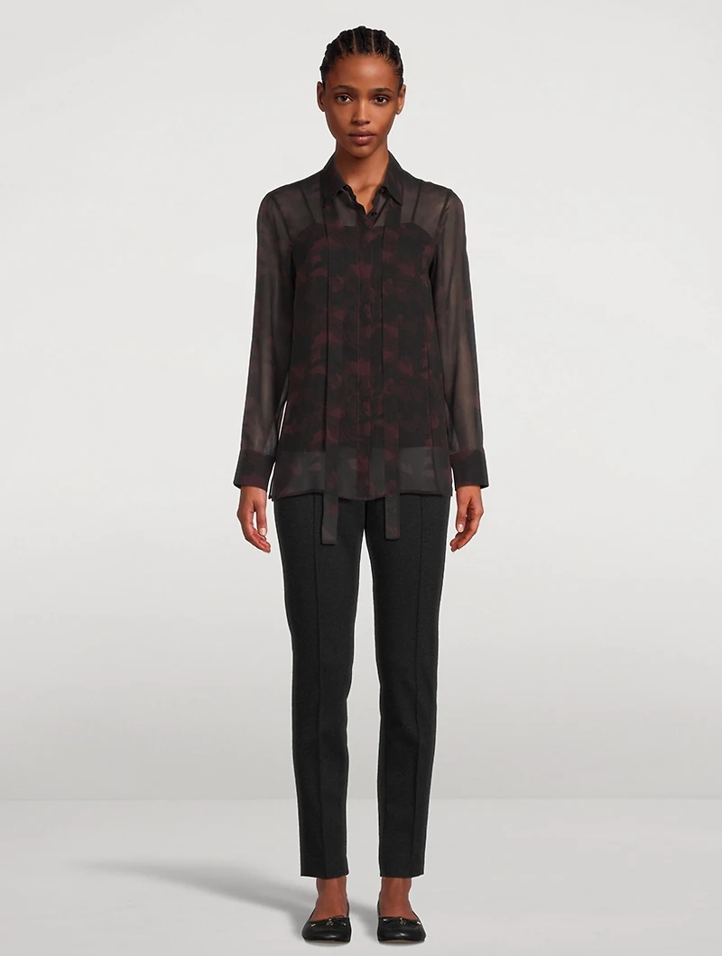 Mulberry Silk Shirt Abraham Floral Print