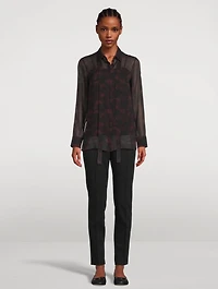 Mulberry Silk Shirt Abraham Floral Print