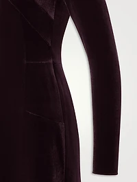 Velvet Mockneck Maxi Dress