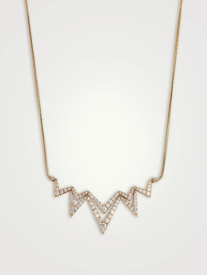 Lady Stardust 18K Rose Gold Pendant Necklace With Diamonds