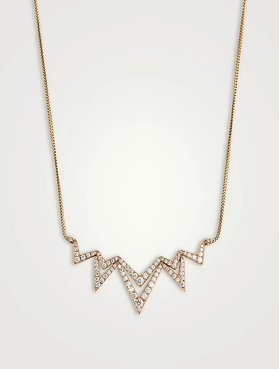 Lady Stardust 18K Rose Gold Pendant Necklace With Diamonds