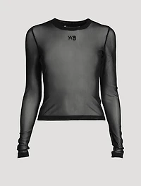 Long-Sleeve Mesh T-Shirt