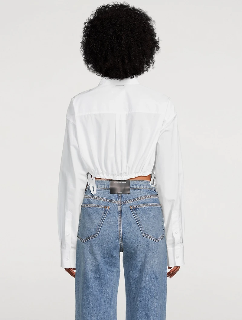 Compact Cotton Cropped Shirt