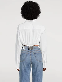 Compact Cotton Cropped Shirt
