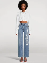 Compact Cotton Cropped Shirt