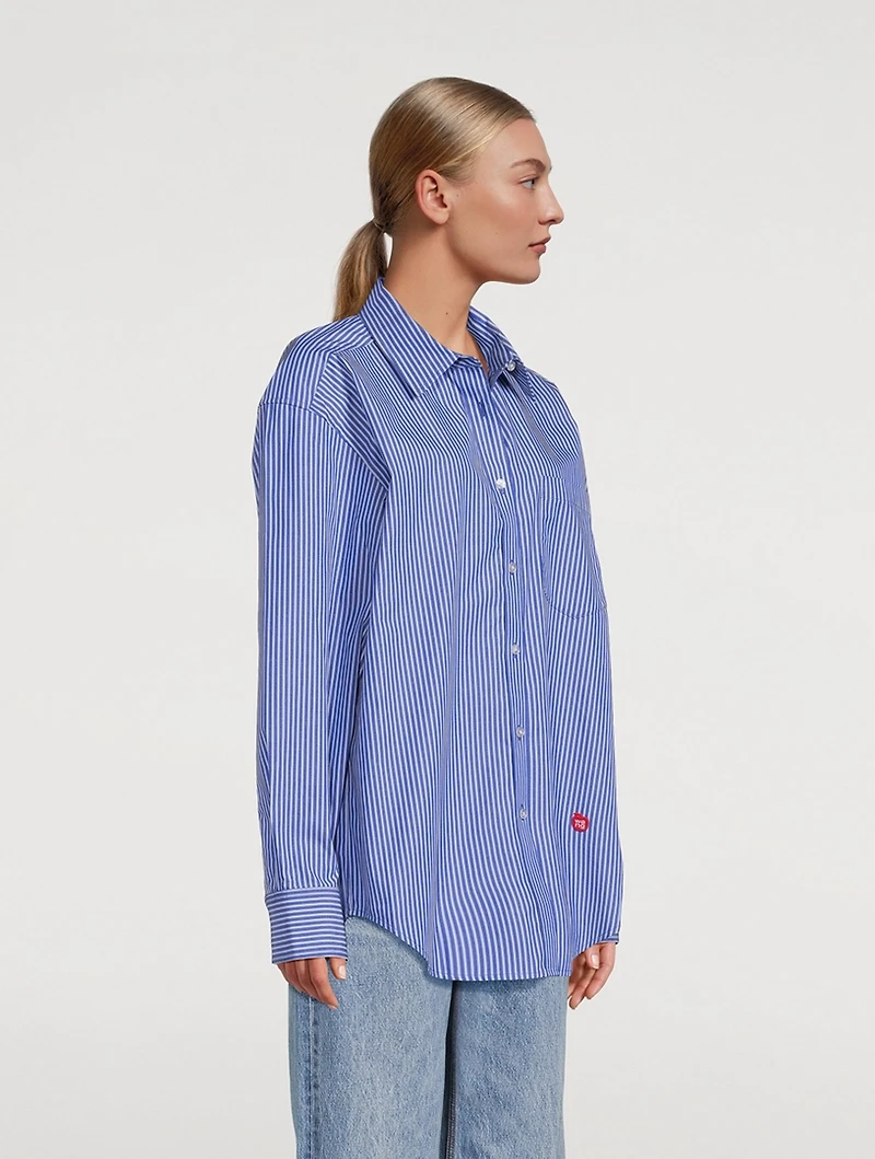Compact Cotton Boyfriend Shirt