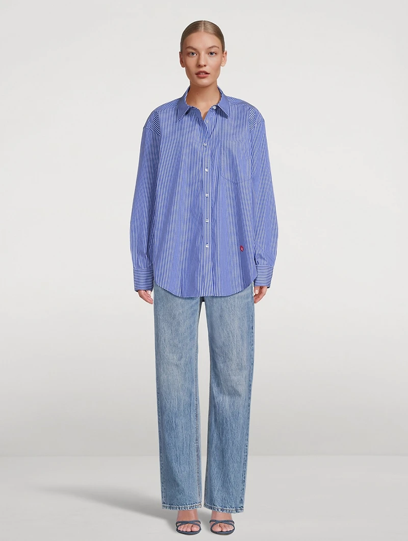 Compact Cotton Boyfriend Shirt
