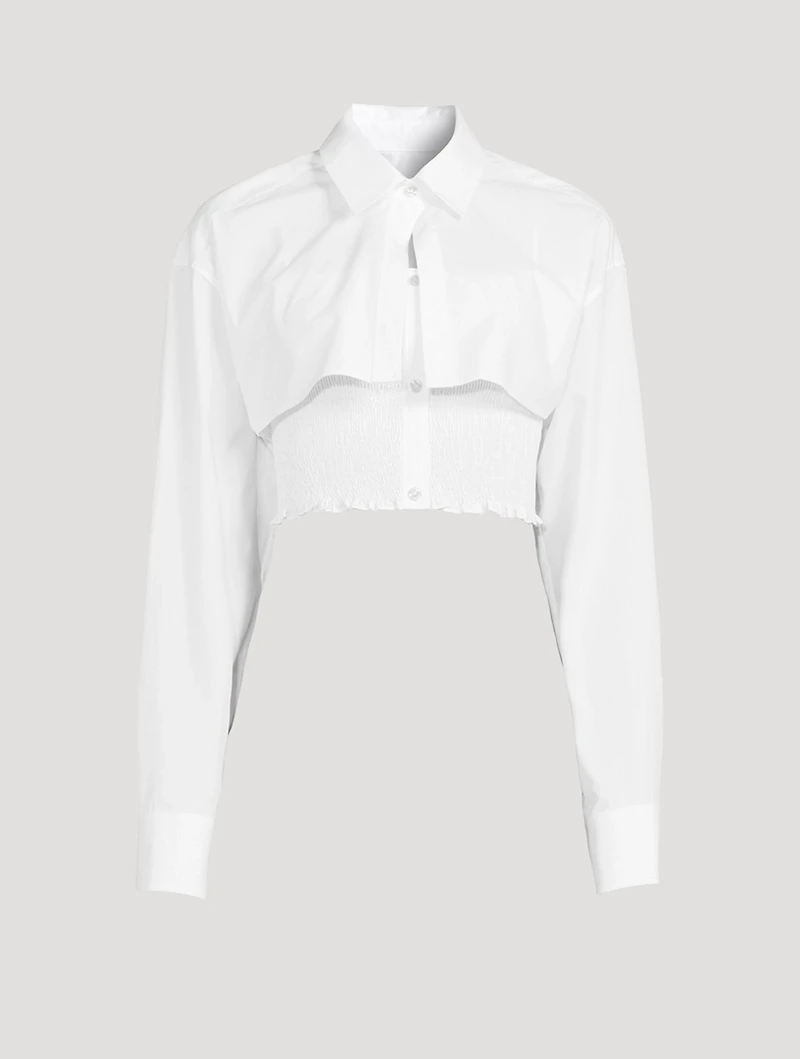 Smocked Cami Overshirt
