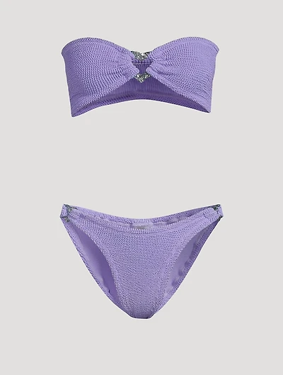 Nicole Bandeau Two-Piece Swim Set