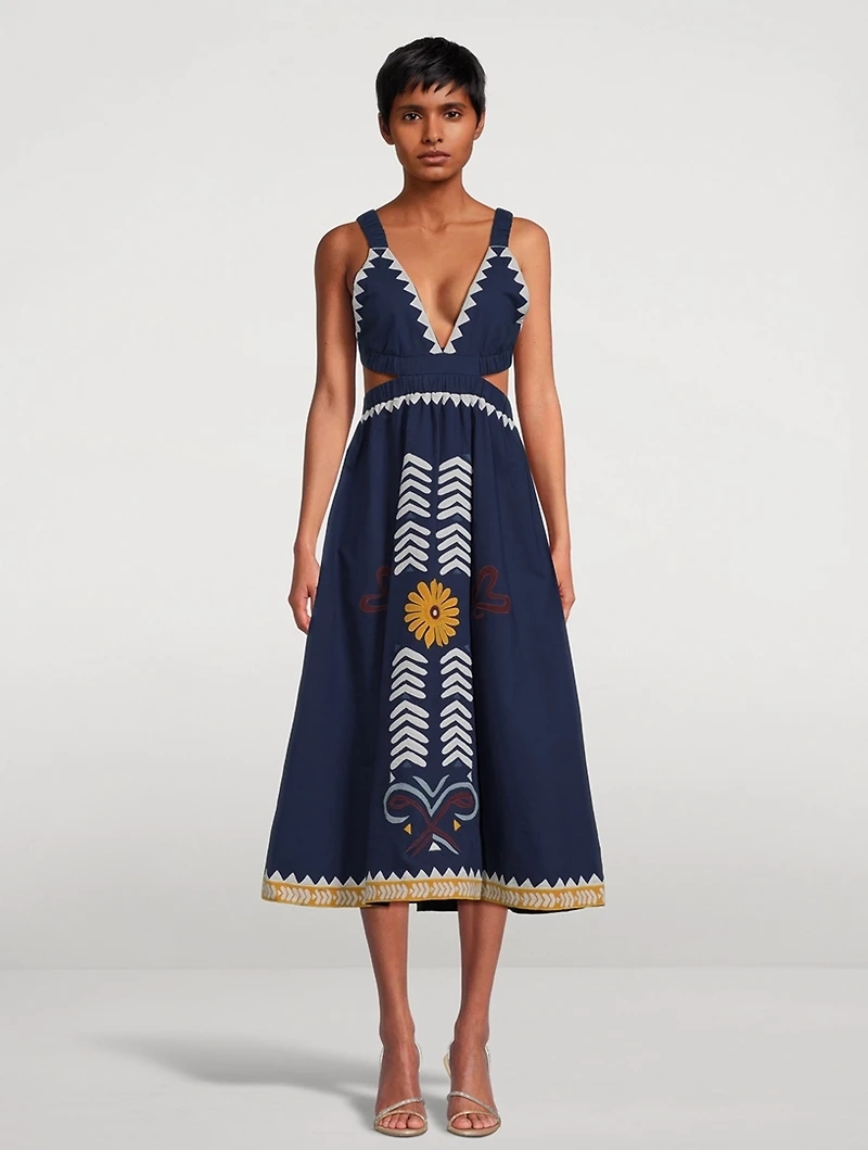 Lia Cut-Out A-Line Dress