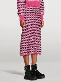 Diablada Alpaca And Wool Midi Skirt