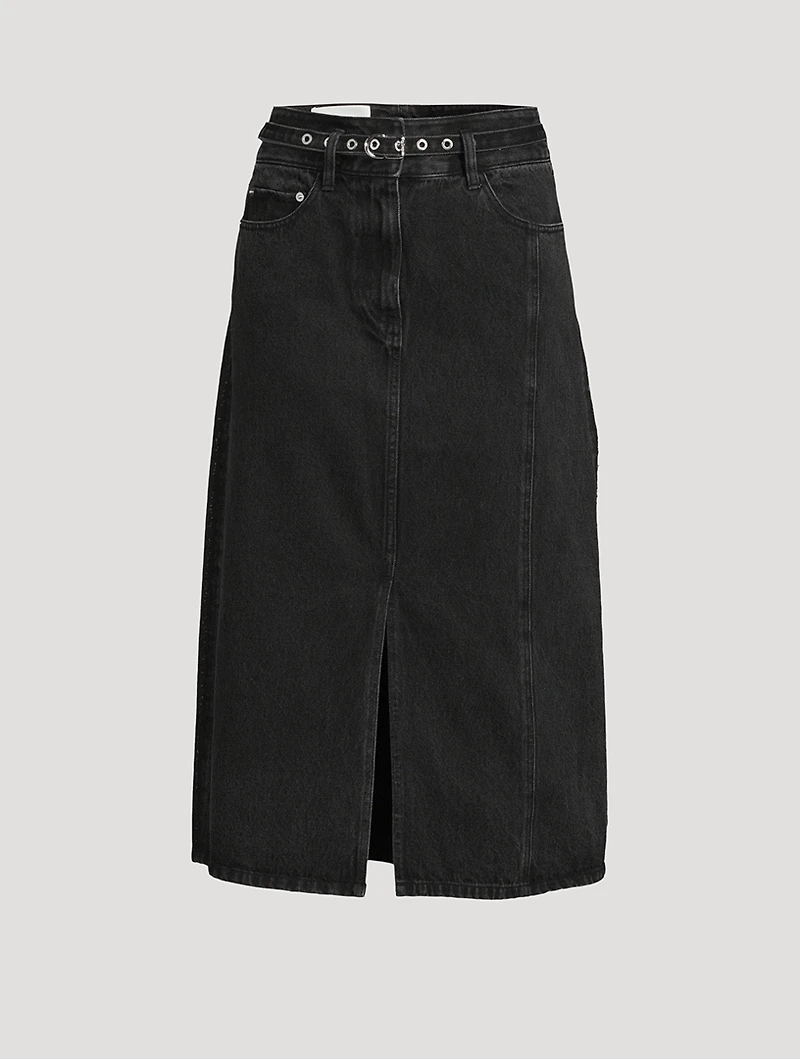 Denim Midi Skirt