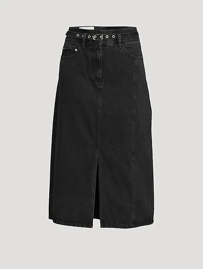 Denim Midi Skirt