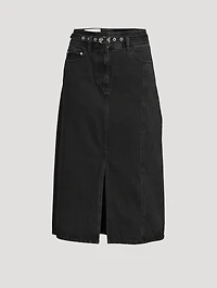 Denim Midi Skirt