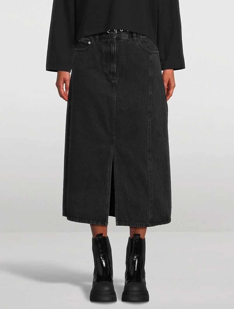 Denim Midi Skirt