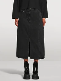 Denim Midi Skirt