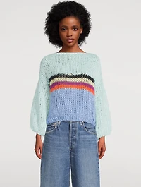 Stripes Galore Mohair-Blend Sweater