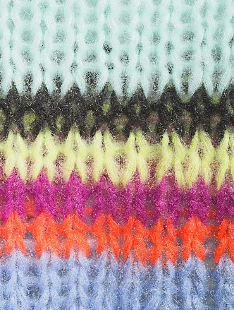 Stripes Galore Mohair-Blend Sweater