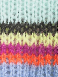 Stripes Galore Mohair-Blend Sweater