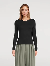 Fitted Long-Sleeve Top