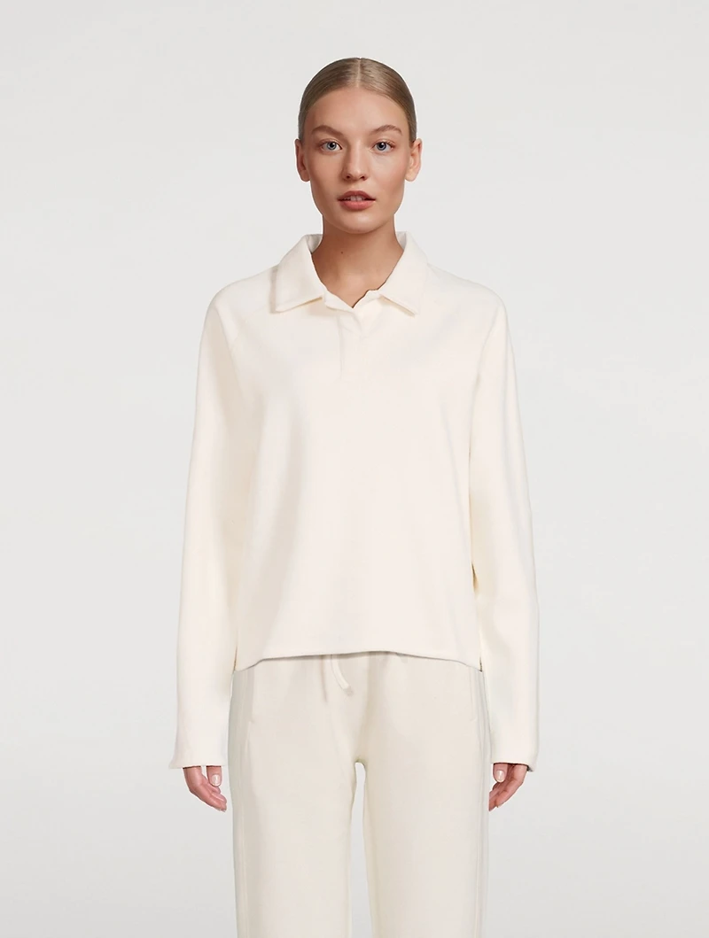 Cozy Long-Sleeve Polo
