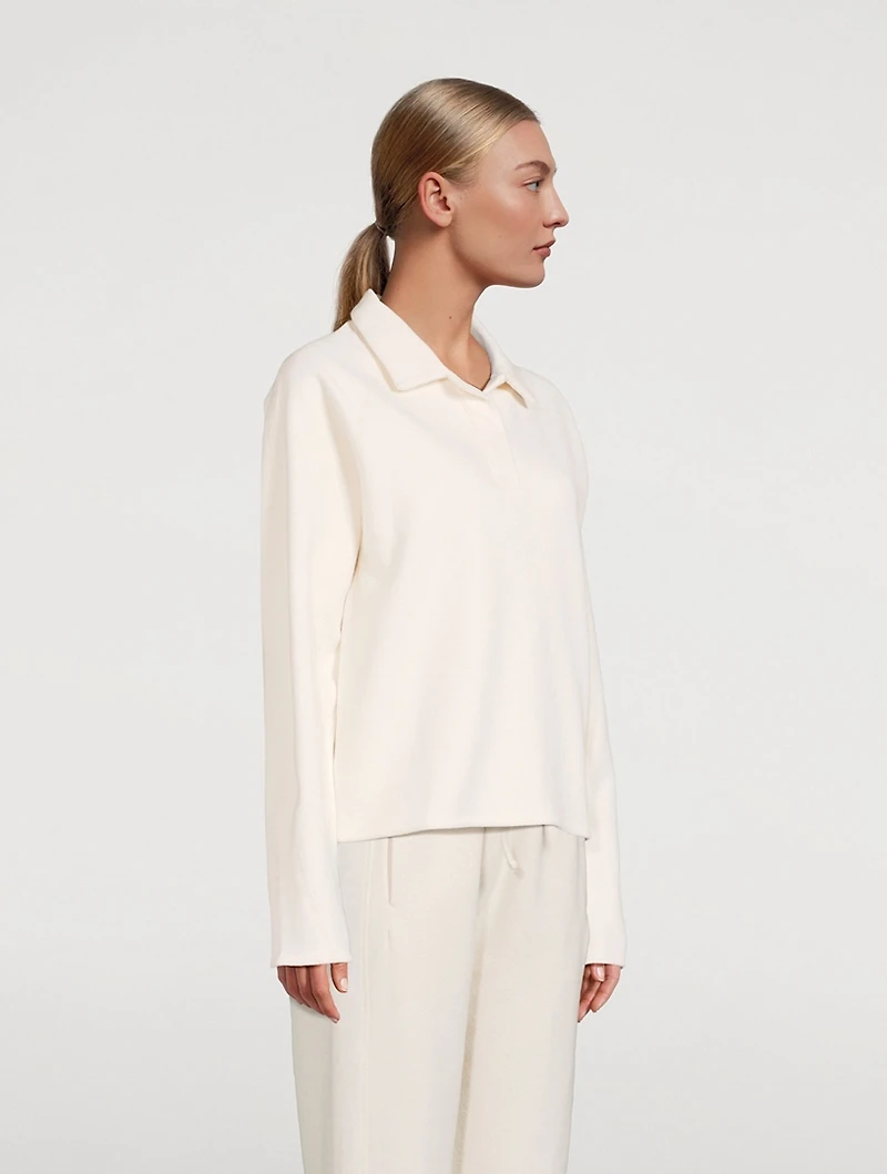 Cozy Long-Sleeve Polo