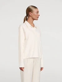Cozy Long-Sleeve Polo
