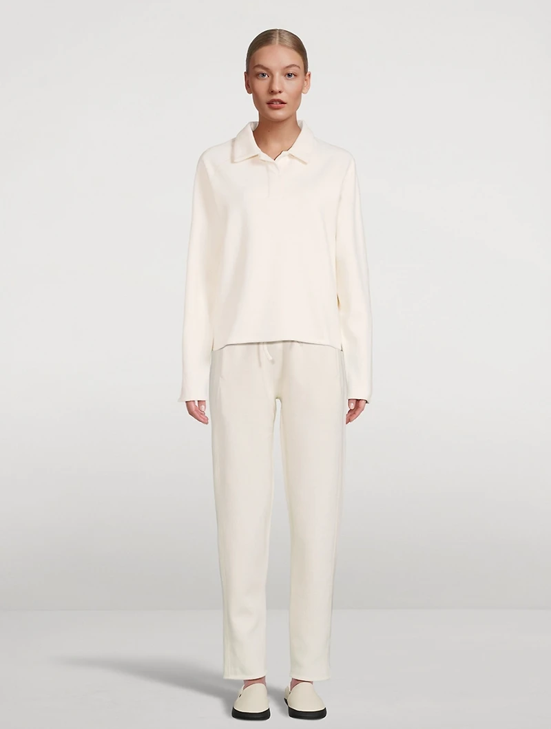 Cozy Long-Sleeve Polo