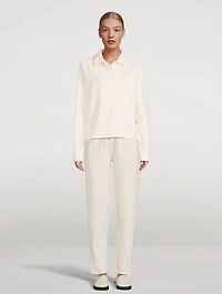 Cozy Long-Sleeve Polo