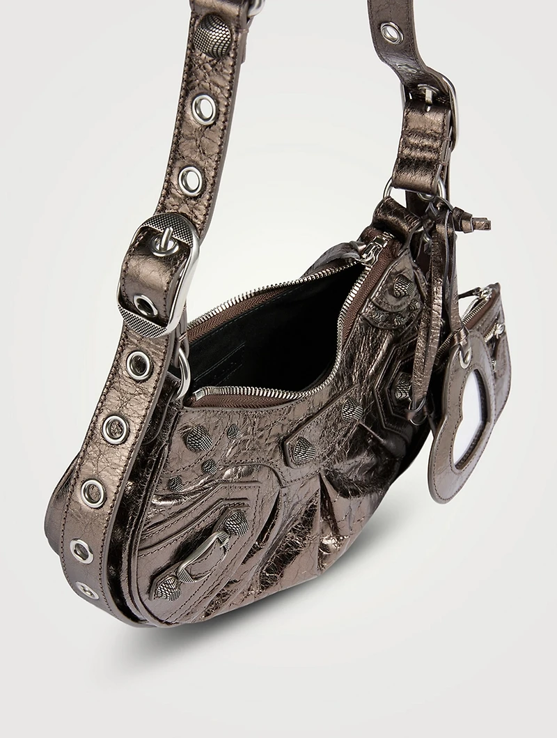 XS Le Cagole Metallic Leather Shoulder Bag