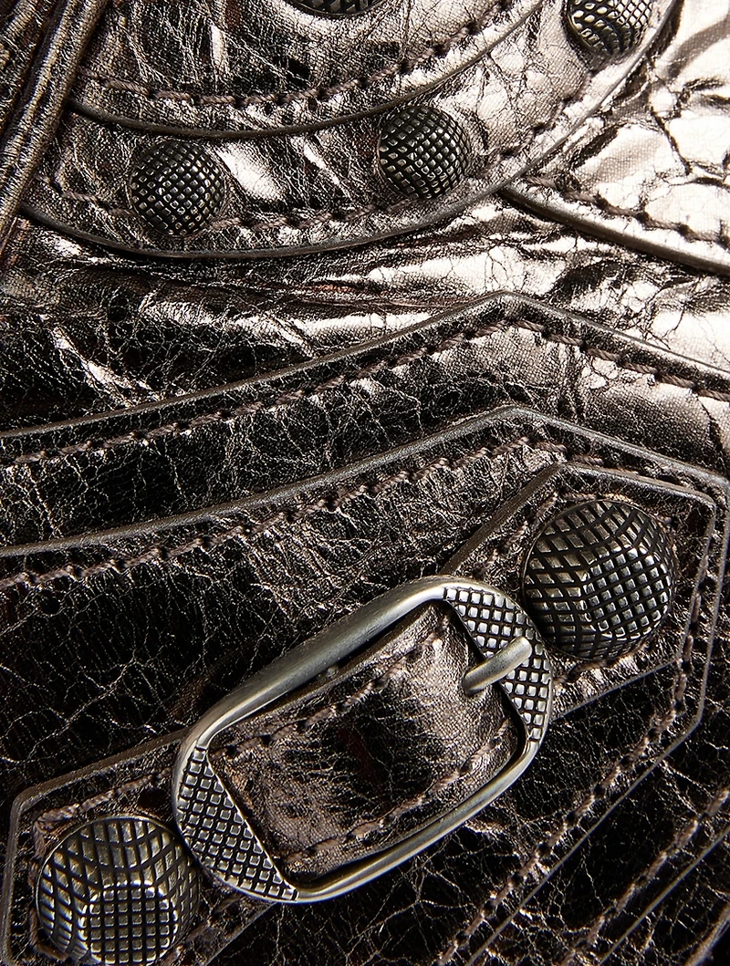 XS Le Cagole Metallic Leather Shoulder Bag