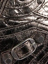 XS Le Cagole Metallic Leather Shoulder Bag