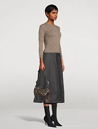 XS Le Cagole Metallic Leather Shoulder Bag