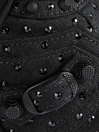 XS Le Cagole Embellished Denim Shoulder Bag