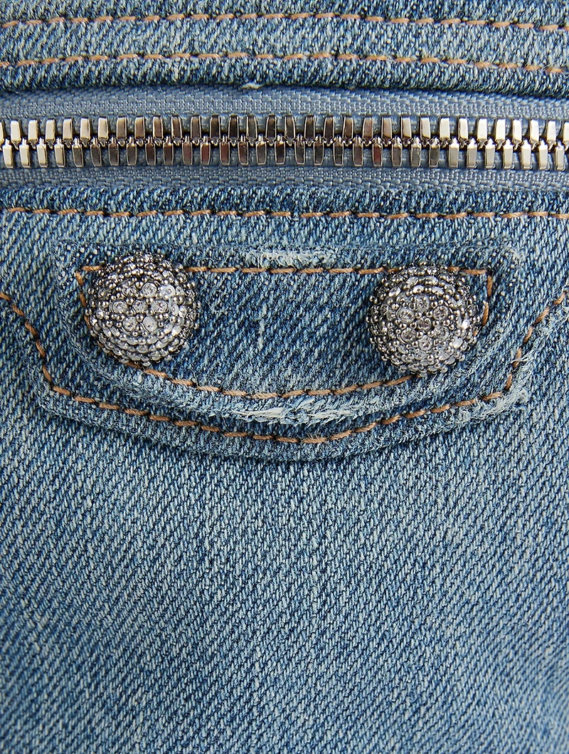 XS Le Cagole Denim Bucket Bag