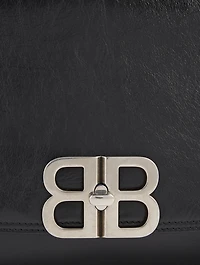 Large BB Leather Shoulder Bag