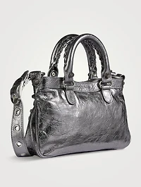 Small Neo Cagole Metallic Leather Tote Bag