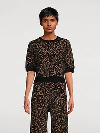 Cavil Jacquard Knit Top