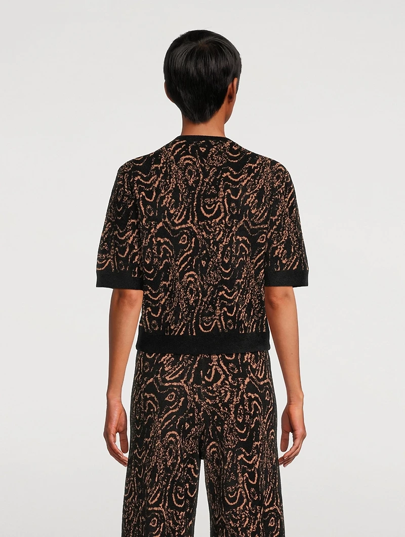 Cavil Jacquard Knit Top